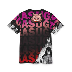 Kasuga - Cute Werewolf anime girl Unisex AOP Cut & Sew T-shirt