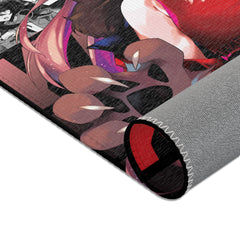 Kasuga - Creepy cute werewolf anime girl Area Rug