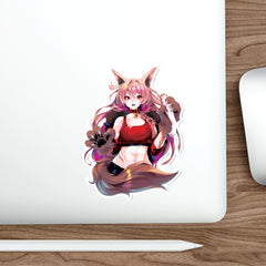 Kasuga - Cute werewolf anime girl Die-Cut Sticker