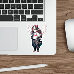 Kira - Demon Angel Elf Cyberpunk cute anime girl Die-Cut Sticker