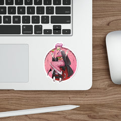 Budo cosplaying as Nezuko - cute waifu Die-Cut Sticker