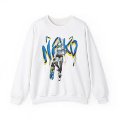 Tori - Icy blue raspberry - Neko skater anime girl Unisex Sweatshirt