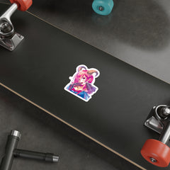 Oni-Hime Hentai Demon Kawaii Anime Girl 1/2 Die-Cut Sticker