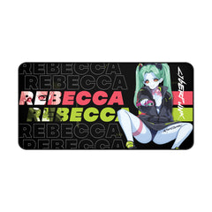 Rebecca - Cyberpunk Anime Girl XL Mouse Pad / Desk Mat