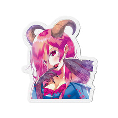 Oni-Hime Hentai Demon Kawaii Anime Girl 1/2 Kiss-Cut Magnets