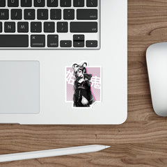 Oni-Hime B&W Hentai Demon Kawaii Anime Girl Die-Cut Sticker