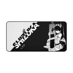 Shizuka - Demon kawaii anime nurse B&W 16"x32" Mouse Pad Desk Mat