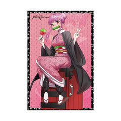 Budo cosplaying as Nezuko - cute anime girl 24x36inch Premium Matte Poster