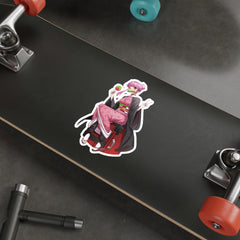 Budo cosplaying as Nezuko - Full - cute waifu Die-Cut Sticker