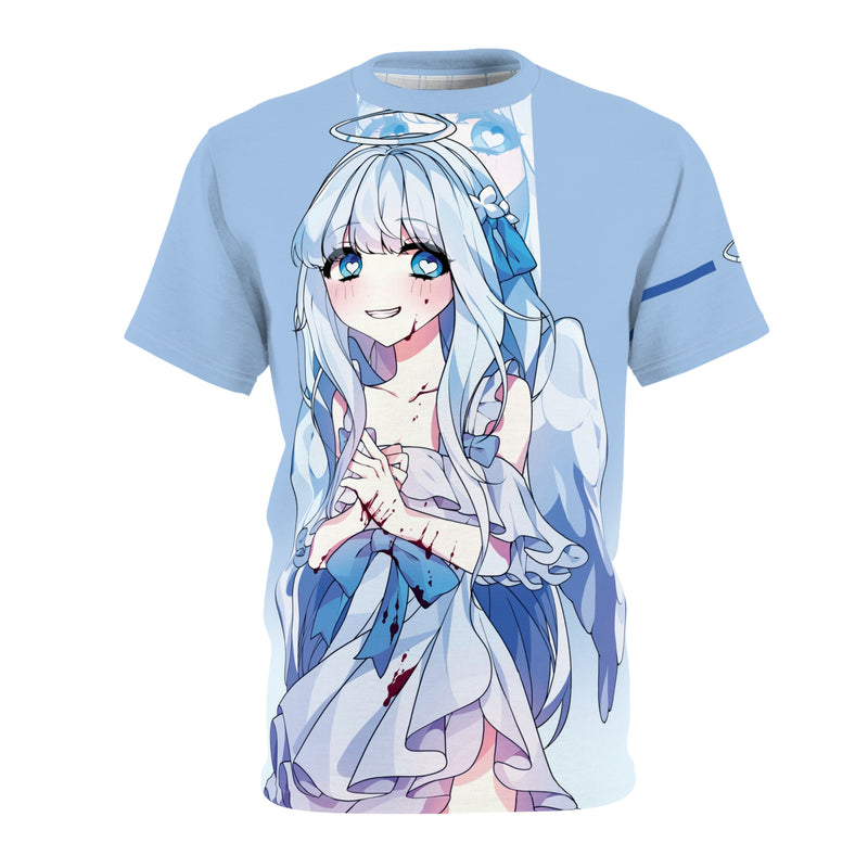 Saidah - Creepy Guilty Angel Anime Girl Unisex AOP Cut & Sew Tee