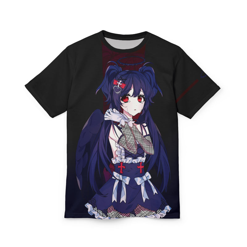 Laylah - Sad Gothic Dark Angel Anime Girl Unisex AOP Cut & Sew Tee