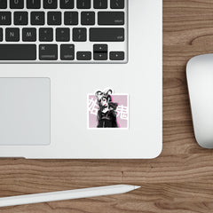 Oni-Hime B&W Hentai Demon Kawaii Anime Girl Die-Cut Sticker