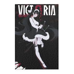 Victoria Blanche - Deadly maid anime girl Area Rug