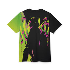 Tori - Original - Neko skater anime girl Unisex AOP Cut & Sew T-shirt