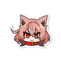 Kasuga Chibi Face - Cute Werewolf Anime Girl Kiss-Cut Magnets