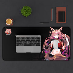 Kasuga - Cute werewolf anime girl 32"x16" XL Mouse Pad/Desk Mat