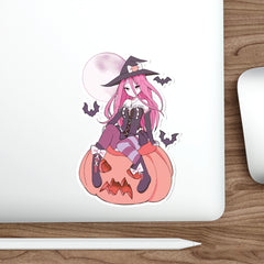 Yuuki Kawaii Witch Cute Anime Girl Die-Cut Sticker