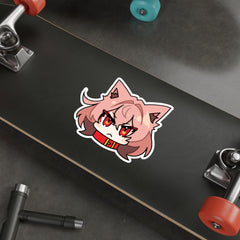 Kasuga Chibi Face - Cute werewolf anime girl Die-Cut Sticker