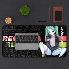 Rebecca - Cyberpunk Anime Girl XL Mouse Pad / Desk Mat