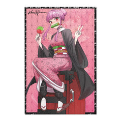 Budo - Nezuko cosplay - kawaii anime girl Area Rug