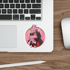 Budo cosplaying as Nezuko - cute waifu Die-Cut Sticker