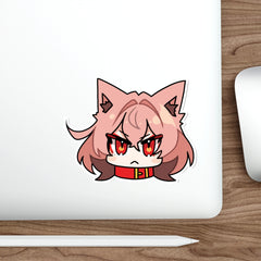 Kasuga Chibi Face - Cute werewolf anime girl Die-Cut Sticker