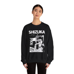 Shizuka cute anime nurse B&W Sweatshirt