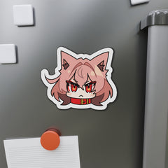 Kasuga Chibi Face - Cute Werewolf Anime Girl Kiss-Cut Magnets