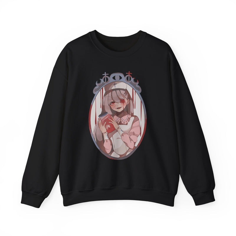 Hitomi creepy anime nurse unisex Sweatshirt