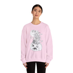 Yuuki B&W anime witch unisex Sweatshirt