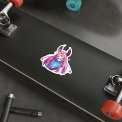 Bust up-Maaya cosplaying as Kaguya from Naruto - cute anime girl Die-Cut Sticker