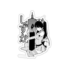 Shizuka B&W Kawaii Anime Nurse - Creepy Cute - Die-Cut Sticker