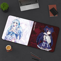 Saidah and Laylah Dark and Light Angels Anime Girls 32"x16" XL Mouse Pad / Desk Mat