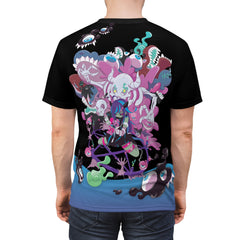 Chiroko V2 - Creepy cute pastelgoth necromancer Anime Girl Unisex AOP Cut & Sew T-shirt