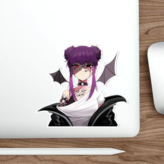 Budo V3 Sad Monster Anime Girl Die-Cut Sticker