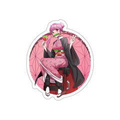 Budo cosplaying as Nezuko - cute waifu Die-Cut Sticker