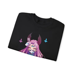 Bust up-Maaya cosplaying as Kaguya from Naruto - creepy cute anime girl Unisex Sweatshirt