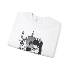 Shizuka B&W V2 anime nurse unisex Sweatshirt