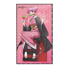 Budo - Nezuko cosplay - kawaii anime girl Area Rug