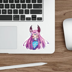 Bust up-Maaya cosplaying as Kaguya from Naruto - cute anime girl Die-Cut Sticker