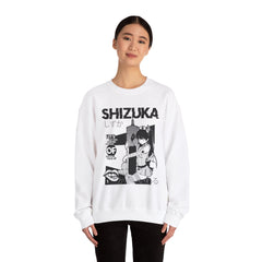 Shizuka cute anime nurse B&W Sweatshirt