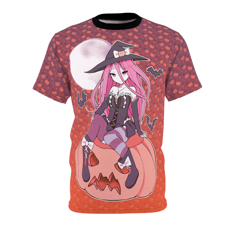 Yuuki Kawaii Witch Cute Anime Girl - Halloween Edition Unisex AOP Cut & Sew T-shirt