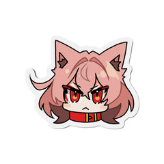 Kasuga Chibi Face - Cute Werewolf Anime Girl Kiss-Cut Magnets