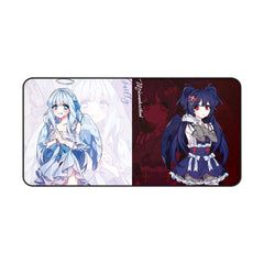 Saidah and Laylah Dark and Light Angels Anime Girls 32"x16" XL Mouse Pad / Desk Mat