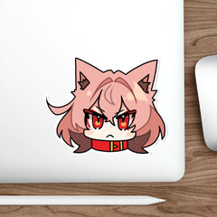 Kasuga Chibi Face - Cute werewolf anime girl Die-Cut Sticker