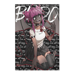 Budo 100% transformation - Sad gothic anime girl Area Rug