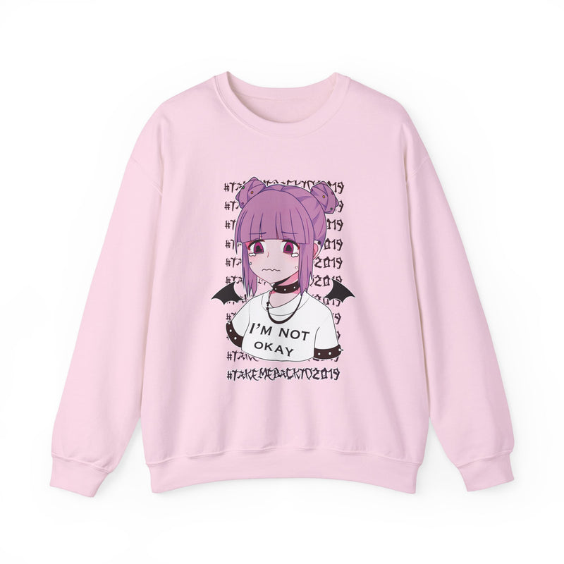 Budo Kawaii Sad Anime Girl Unisex Sweatshirt