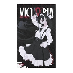 Victoria Blanche side - Deadly maid anime girl Area Rug