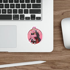 Budo cosplaying as Nezuko - cute waifu Die-Cut Sticker