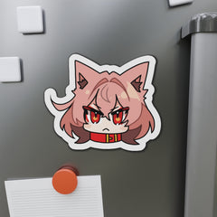 Kasuga Chibi Face - Cute Werewolf Anime Girl Kiss-Cut Magnets